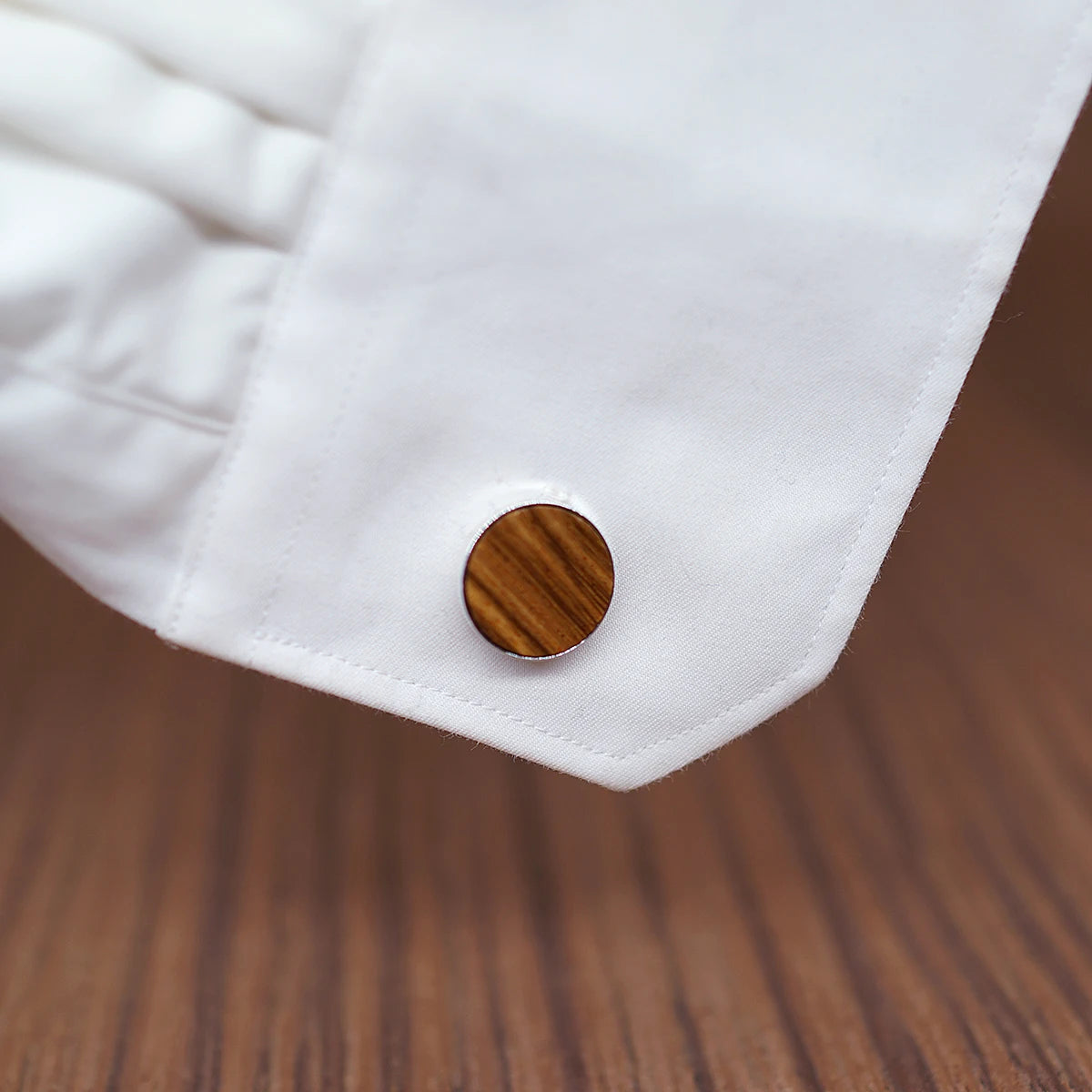 MAHOOSIVE Wooden Luxury shirt cufflinks for mens cuff button de manchette cuff links abotoaduras Jewelry Men accessories