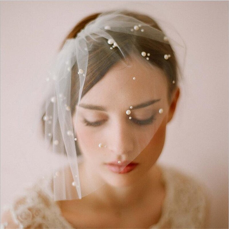 CC Jewelry Veil With Comb Brides Wedding Hair Accessories For Women
