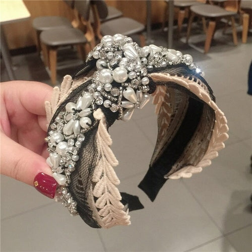 Rhinestone Knot Headband Women | Headband Preal Crystal Knot | Hair