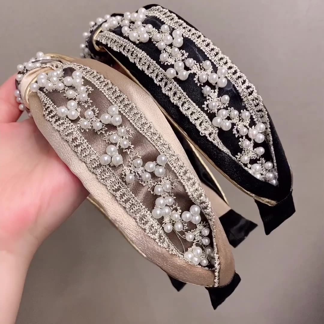Rhinestone Knot Headband Women | Headband Preal Crystal Knot | Hair