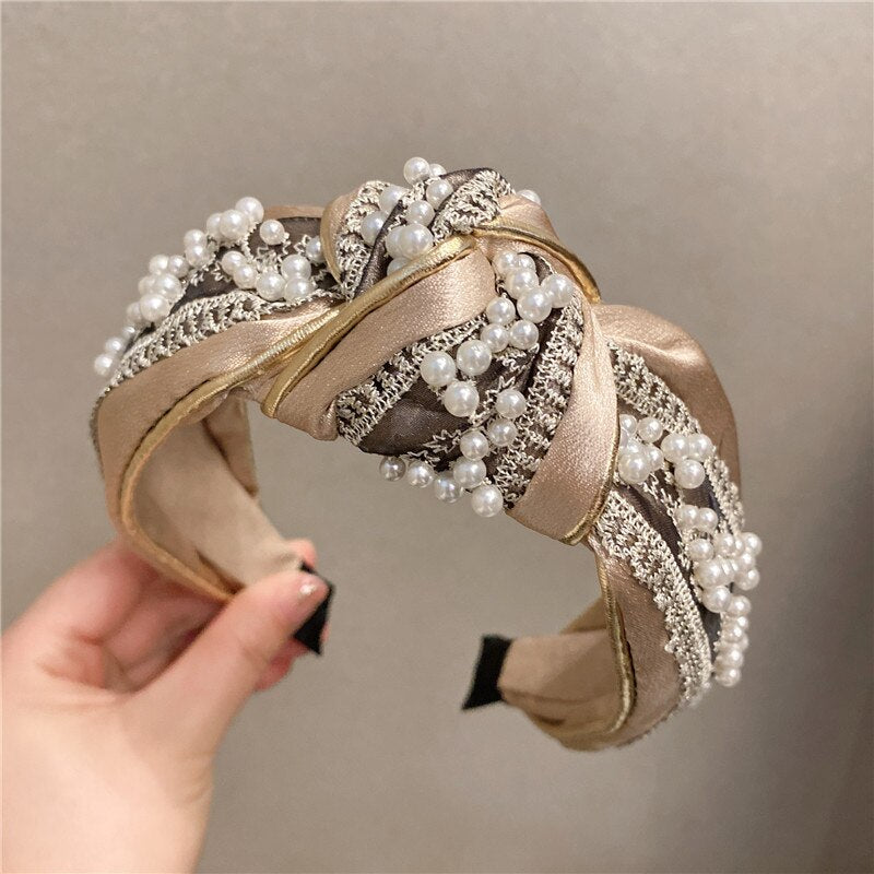 Rhinestone Knot Headband Women | Headband Preal Crystal Knot | Hair
