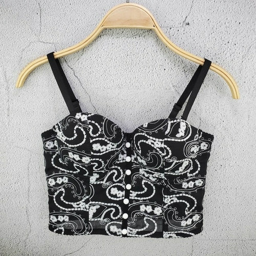 Bustier Top Lingerie Lace Bra | Lingerie Bustier Embroidery | Black