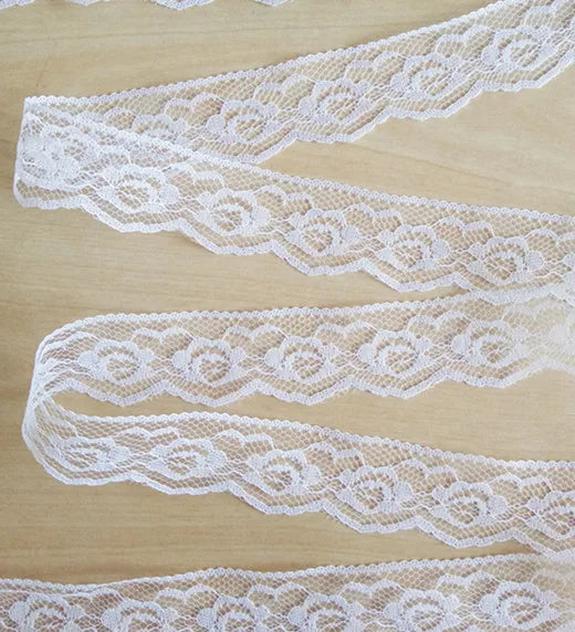 10 Yards Embroidered Net White Black Lace Trim Ribbon Fabric Garment Headband Wedding Party Decoration Gift DIY Accessories