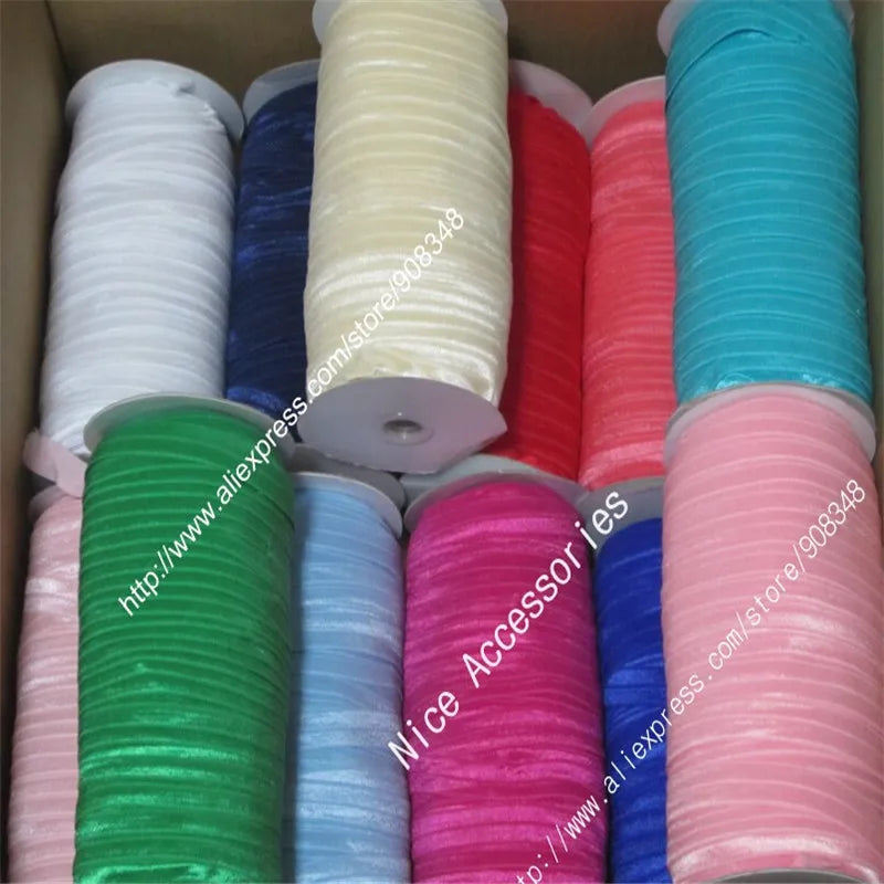 Part 1 Colors: 5/8" 15mm Stretchy Fold Over Elastic Ribbon  FOE ribbon girl Wristband Hair Ties Headband Hairband F015