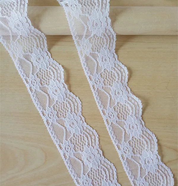 10 Yards Embroidered Net White Black Lace Trim Ribbon Fabric Garment Headband Wedding Party Decoration Gift DIY Accessories