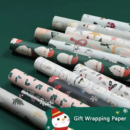 2021 Christmas Wrapping Paper Gift Package Material Decorative Christmas Background Papers For Scrapbooking n Cardmaking