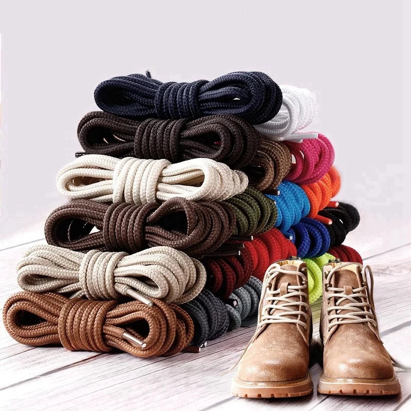 1 Pair Round Shoelaces Top Quality Polyester Classic Off White Shoe Laces Do Not Fade Outdoor Leisure Sneakers Shoelace Unisex