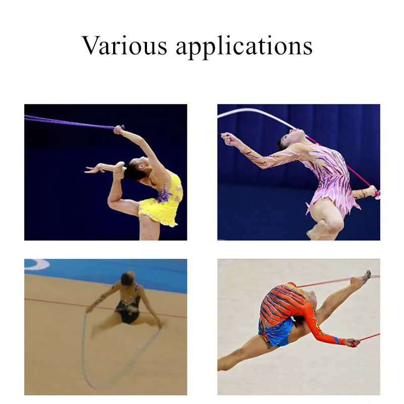 Gymnastics Arts Rope Jumping Rope Exercise Fitness Rainbow Color Sports Training Rope Rhythmic Gymnastics Rope Competition Rope