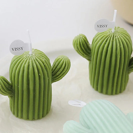 1pc Cactus Candle Romantic Cute Wax Aromatherapy Small Scented Relaxing Birthday Wedding Party Gift Home Decor