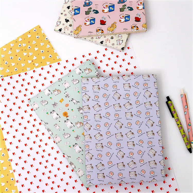 Gift Wrapping Paper Colorful Wedding cute Giraffe duck panda child Birthday Gift Box Scrapbooking Paper  50*70cm