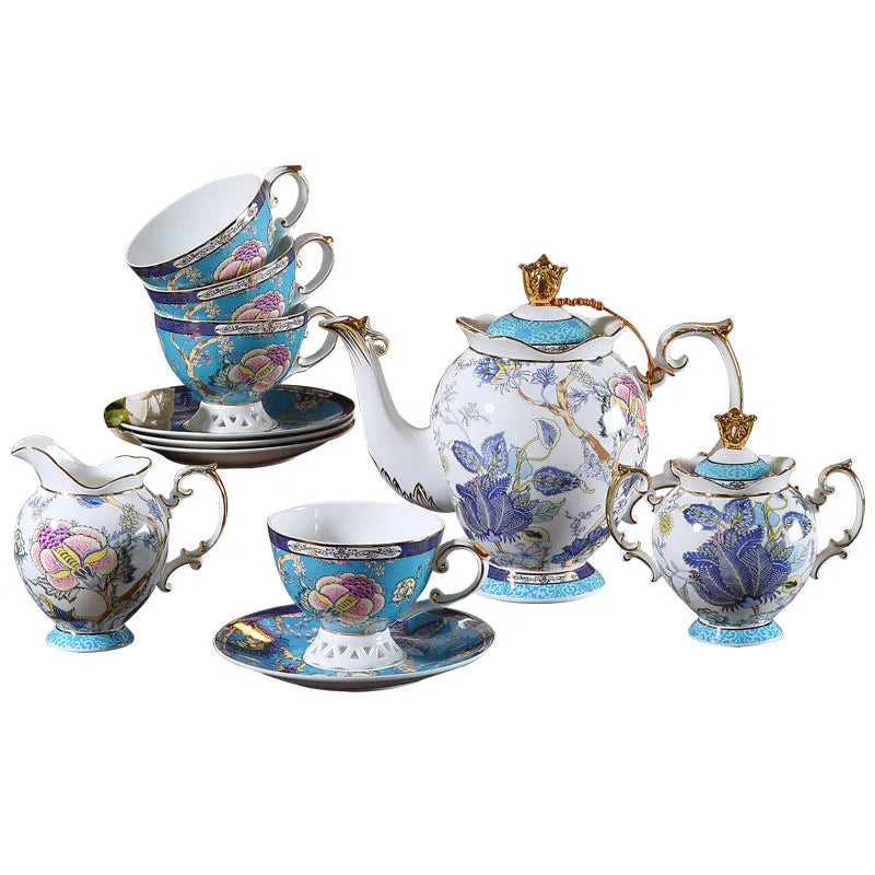 Teaware Set European Style Bone China Household Coffee Cup English Afternoon Tea Coffee Cup Set Tea Cup Set
