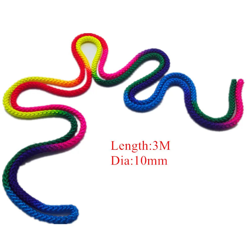 Gymnastics Arts Rope Jumping Rope Exercise Fitness Rainbow Color Sports Training Rope Rhythmic Gymnastics Rope Competition Rope