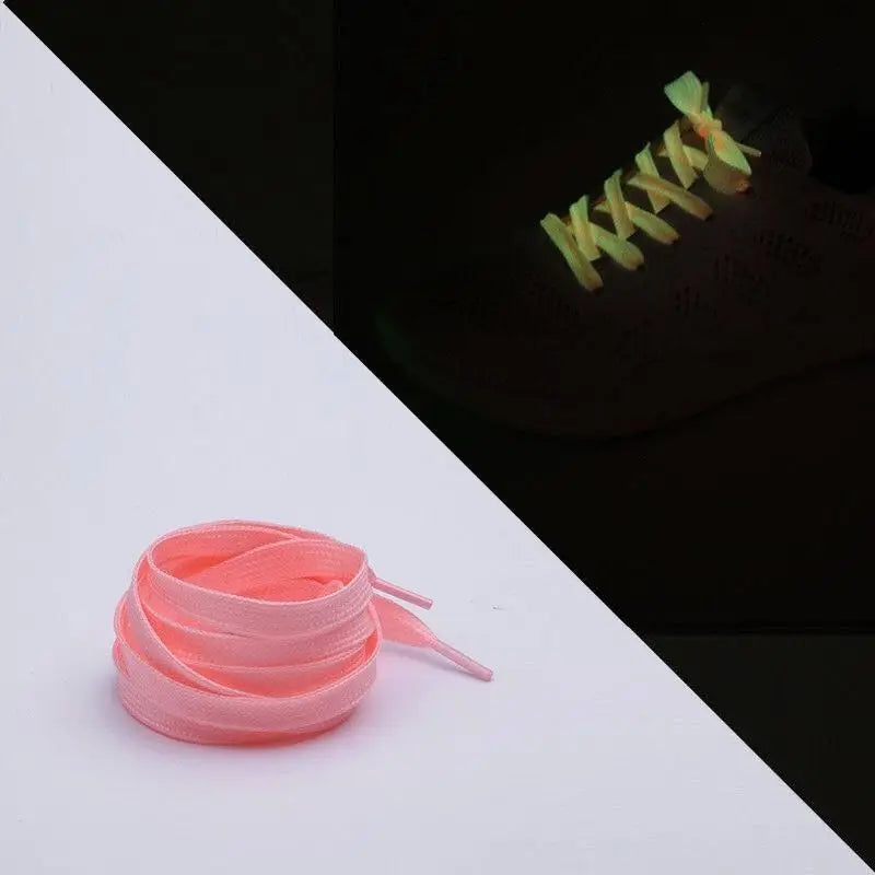 1 Pair Luminous Shoelaces Flat Sneaker ShoeLace Kids Adult Fluorescent Shoe laces 80/100/120/140CM YG-1