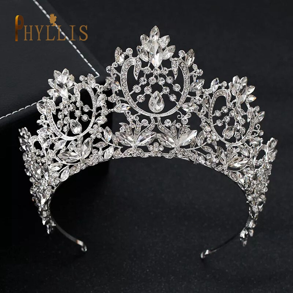 A195 Baroque Wedding Headband Crystal Bridal Crowns And Tiaras Hair