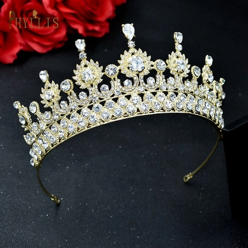 A195 Baroque Wedding Headband Crystal Bridal Crowns And Tiaras Hair