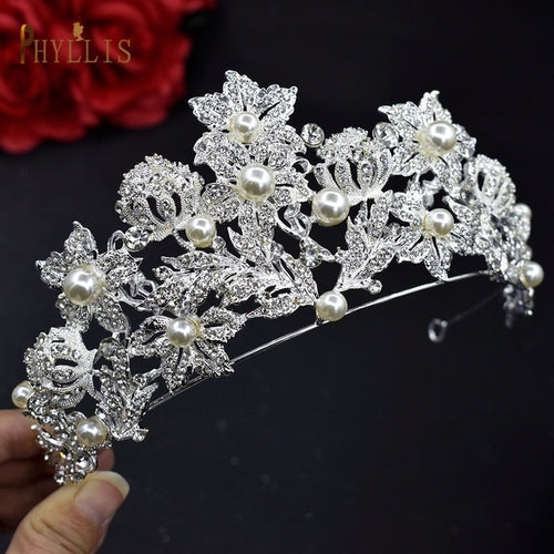 A195 Baroque Wedding Headband Crystal Bridal Crowns And Tiaras Hair