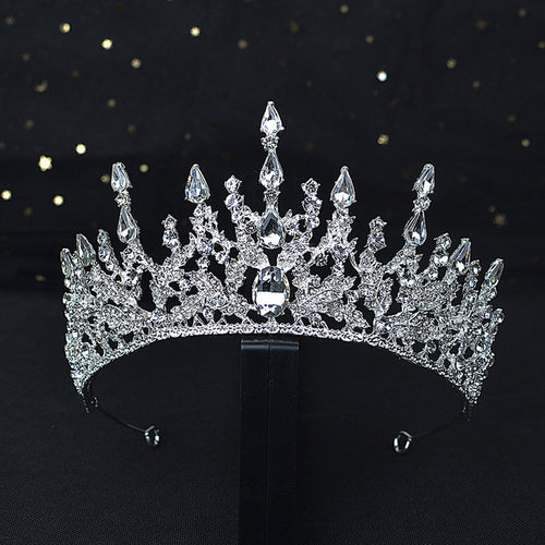 A195 Baroque Wedding Headband Crystal Bridal Crowns And Tiaras Hair