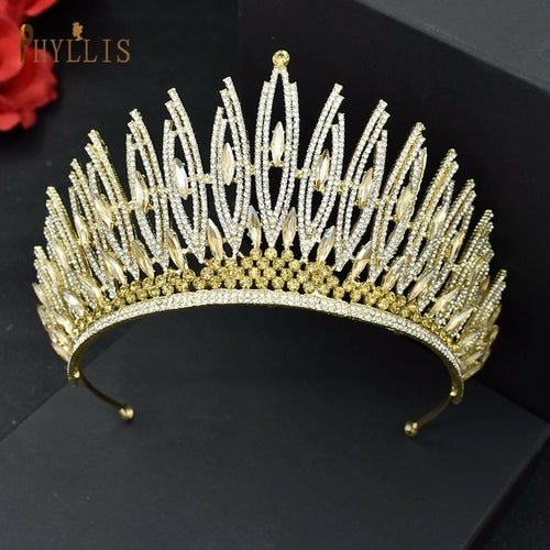 A195 Baroque Wedding Headband Crystal Bridal Crowns And Tiaras Hair
