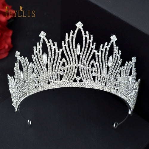 A195 Baroque Wedding Headband Crystal Bridal Crowns And Tiaras Hair