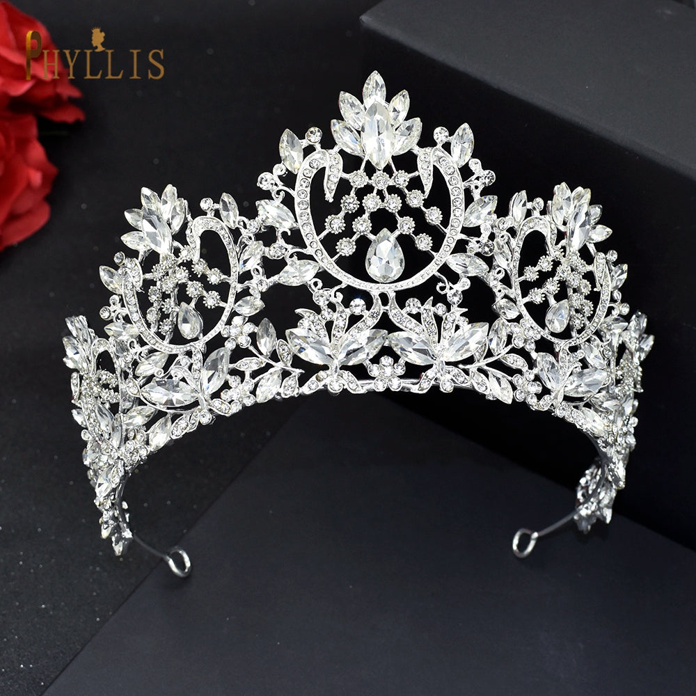 A195 Baroque Wedding Headband Crystal Bridal Crowns And Tiaras Hair