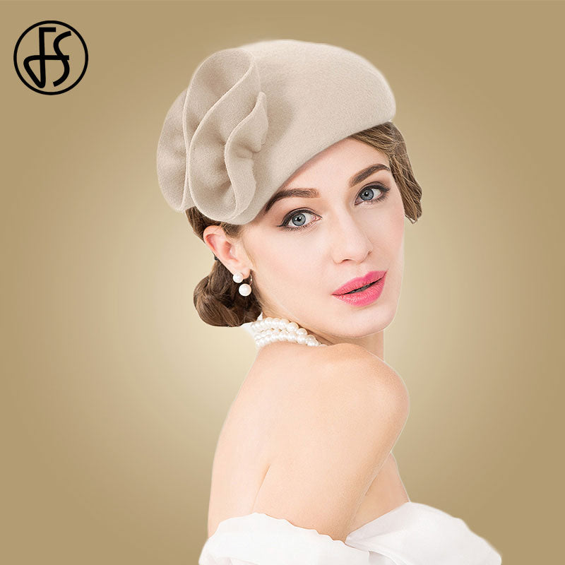 Elegant Women Church Hats Fascinator | Wedding Vintage Hats Women -