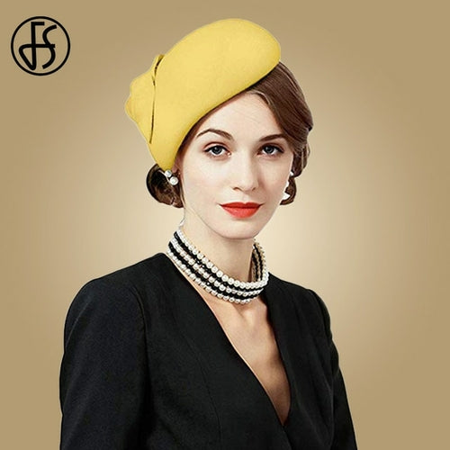 Elegant Women Church Hats Fascinator | Wedding Vintage Hats Women -