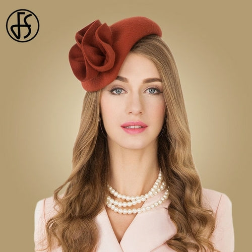 Elegant Women Church Hats Fascinator | Wedding Vintage Hats Women -