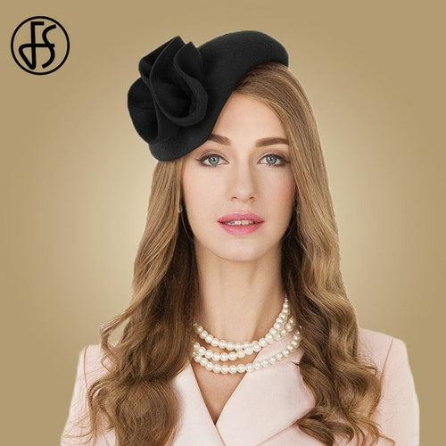 Elegant Women Church Hats Fascinator | Wedding Vintage Hats Women -