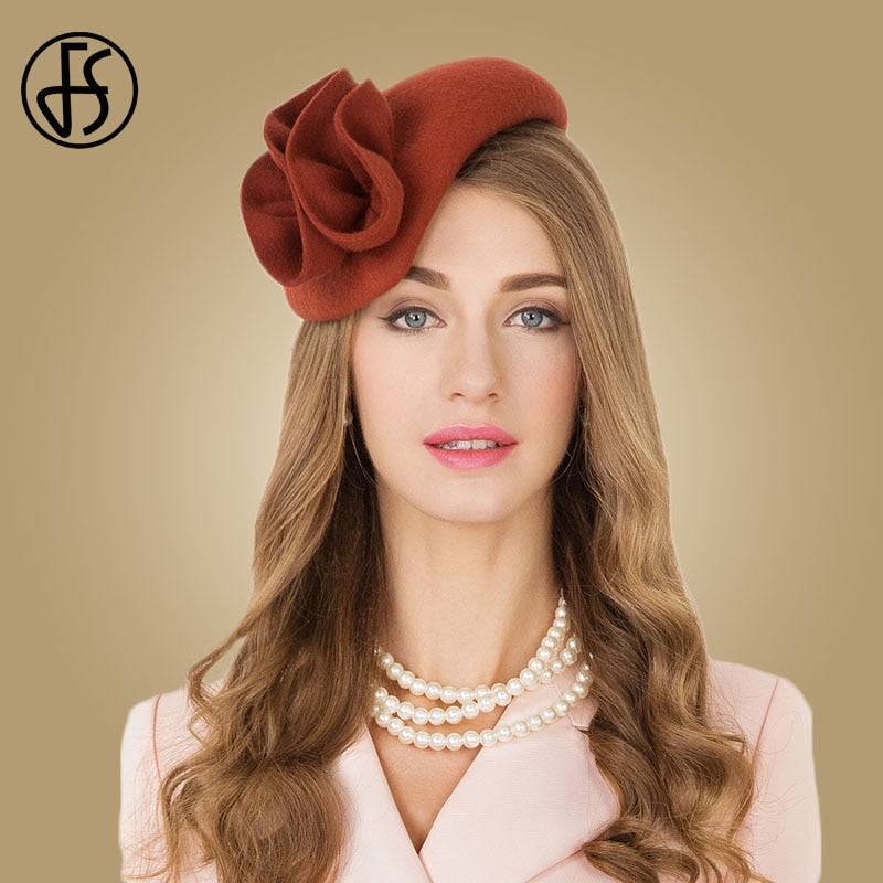 Elegant Women Church Hats Fascinator | Wedding Vintage Hats Women -