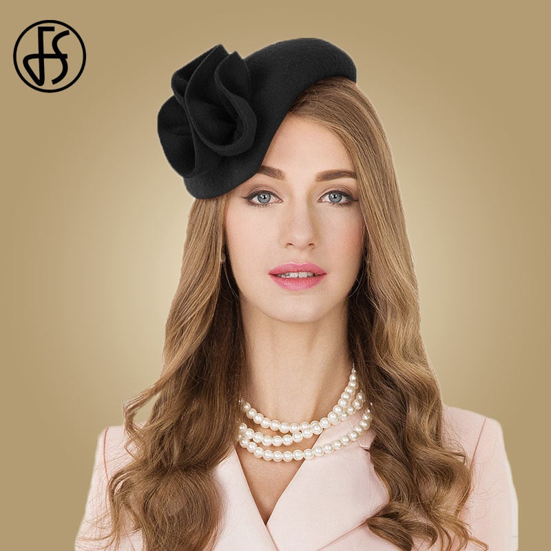 Elegant Women Church Hats Fascinator | Wedding Vintage Hats Women -