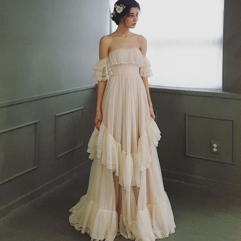 Tulle Wedding Dress | Wedding Dresse - Shoulder Wedding Dress 2023