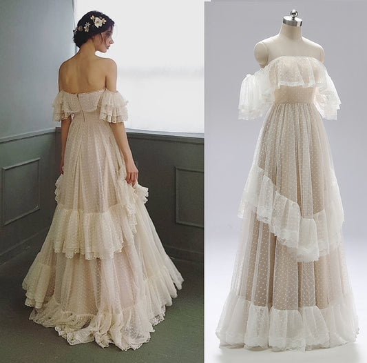 Tulle Wedding Dress | Wedding Dresse - Shoulder Wedding Dress 2023