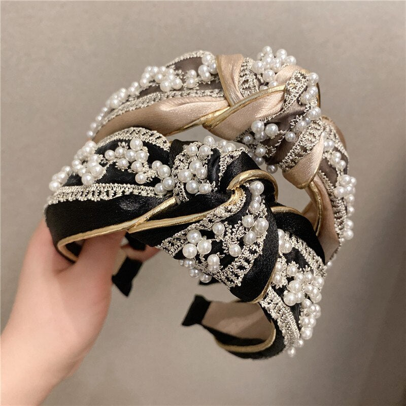 Rhinestone Knot Headband Women | Headband Preal Crystal Knot | Hair