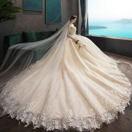 Wedding Dress 2021 Gryffon Classic Strapless Wedding Gown With Train