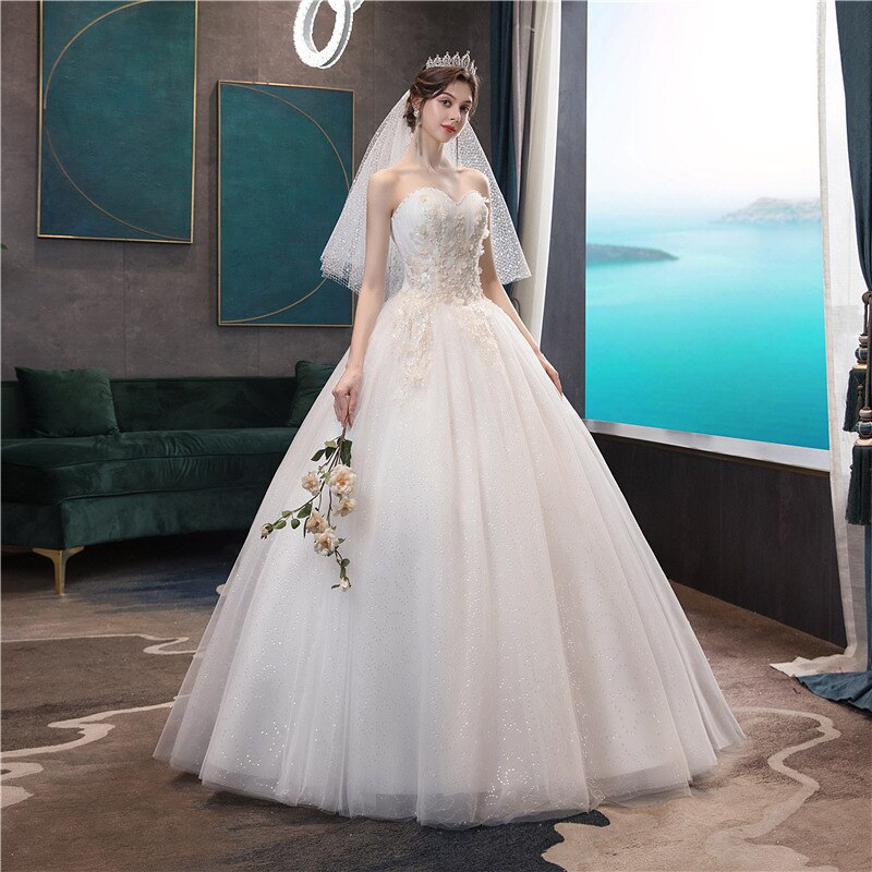 Wedding Dress 2021 Gryffon Classic Strapless Wedding Gown With Train